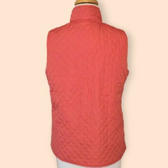 ACTIVE Studio Coral Quilted Zip Front Vest S - Picture 5 of 9
